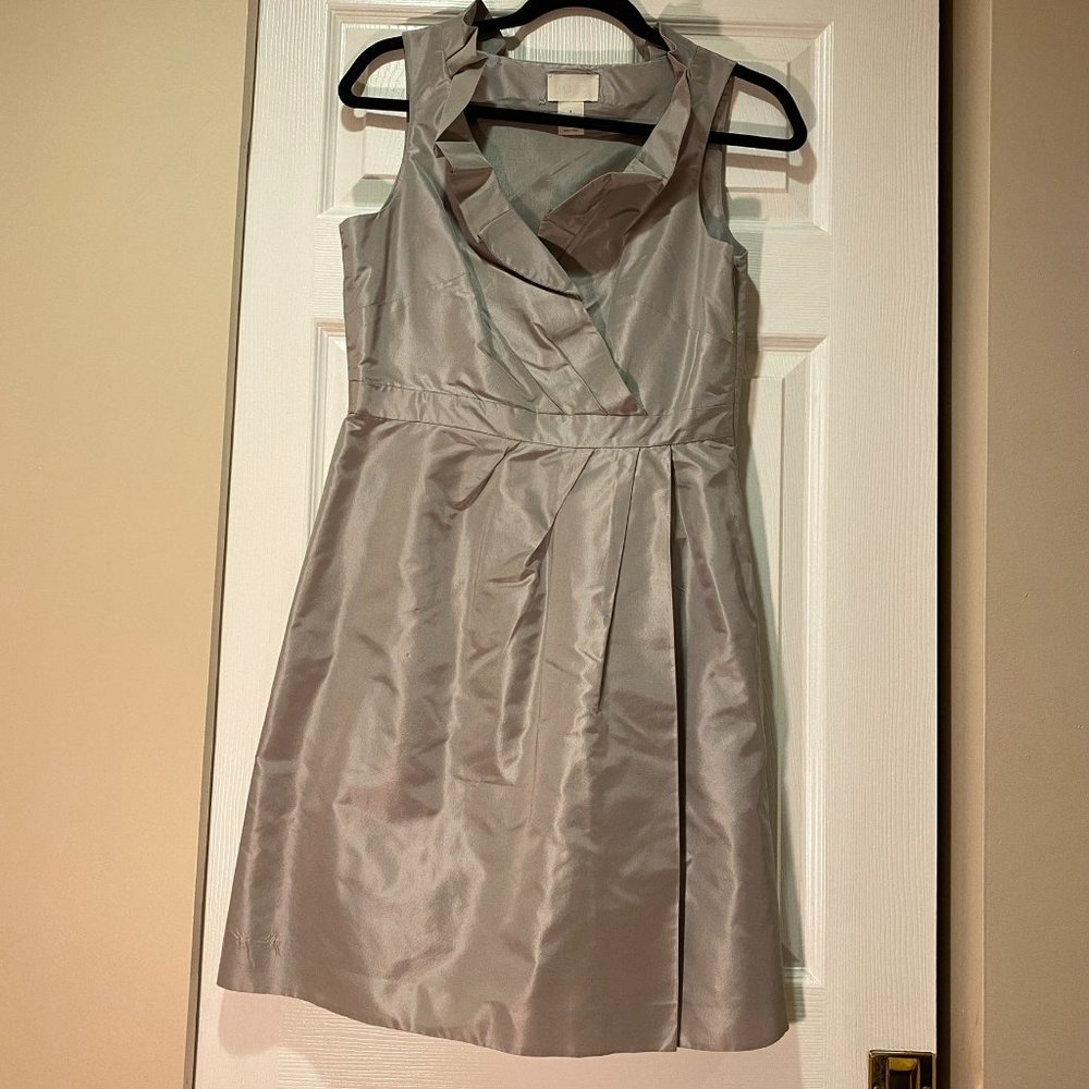 J. Crew Silver Bridesmaid Dress